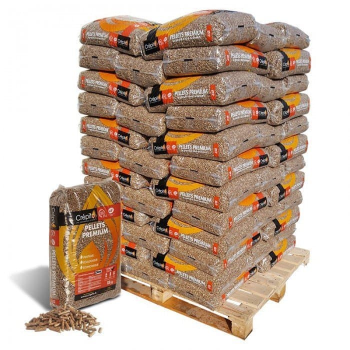 Granulés de bois BADGER — Palette de 65 sacs de 15 kg
