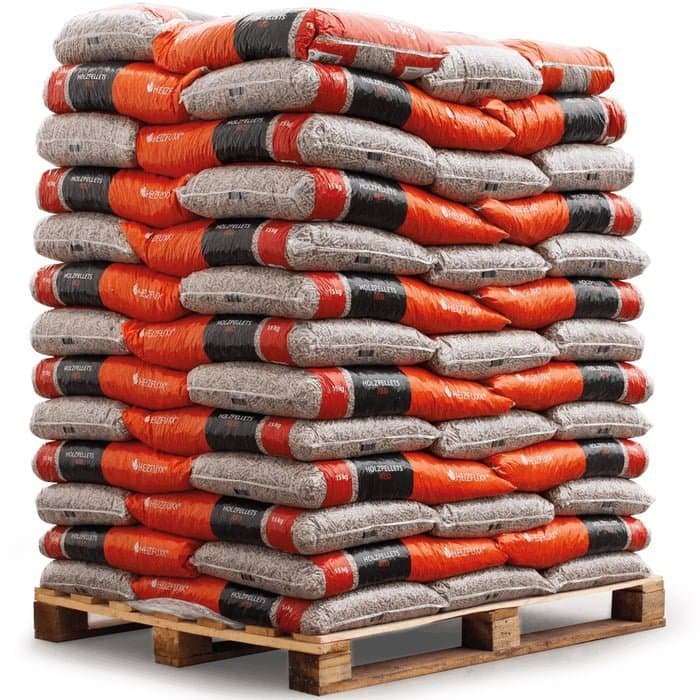 Granulés HEIZFUXX rouge EN+ A1 — Palette 65 sacs x 15kg
