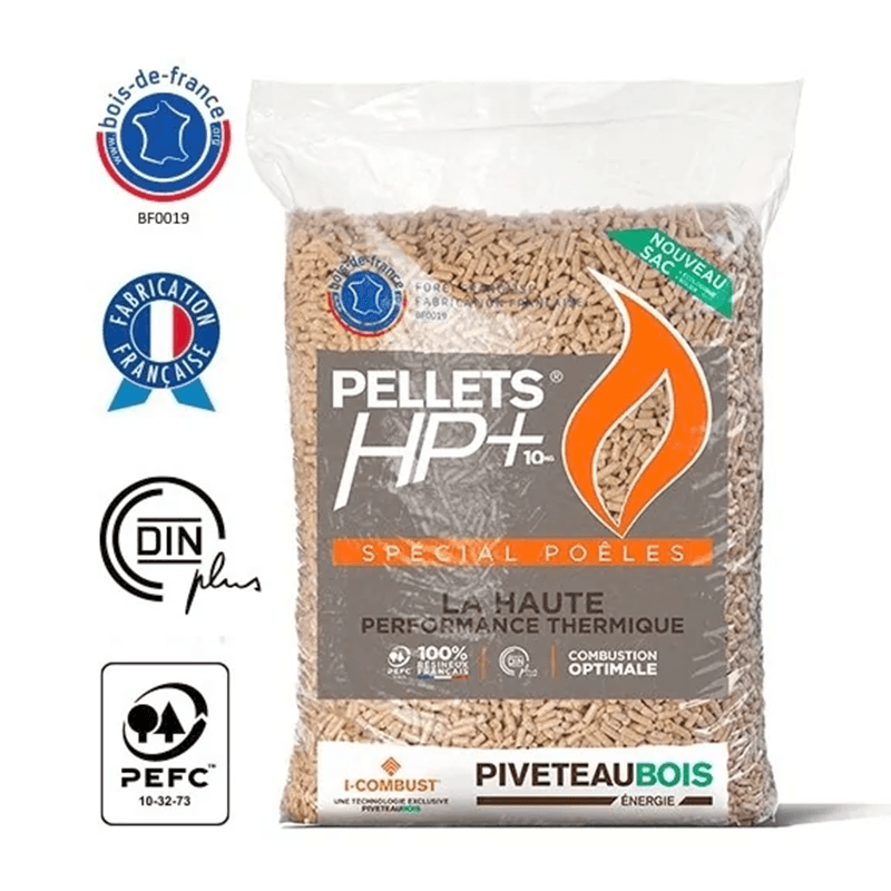 Granulés de bois Piveteau HP+ — 72 Sacs de 15kg