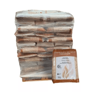Pellet Rochefort — Palette de 65 sacs de 15kg — 100% résineux